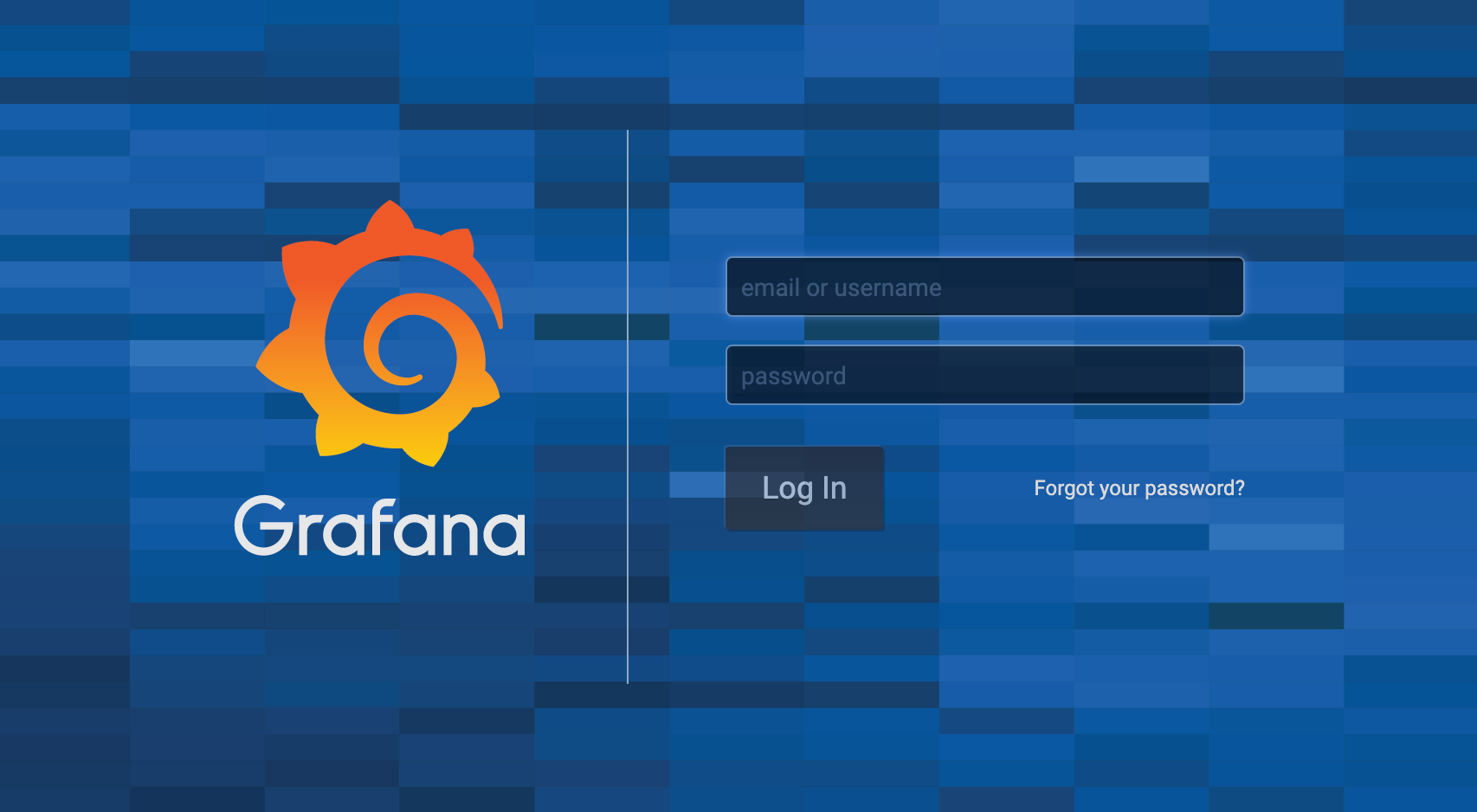 Grafana Login Screen